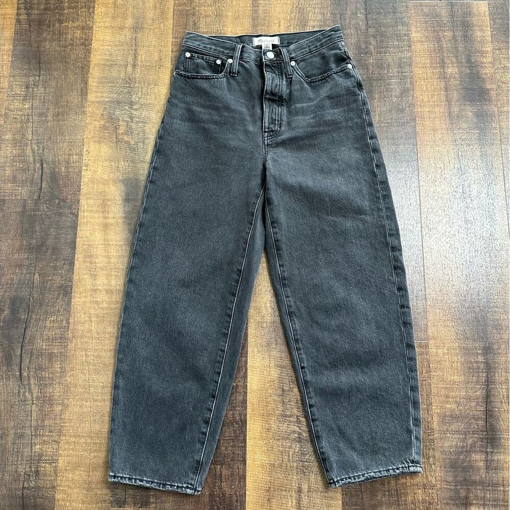 Madewell The Balloon Jean in Washed Black Size 26